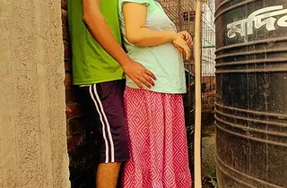 Desi woman 07 humps her step-sis's neighbor outdoors and takes a cum try