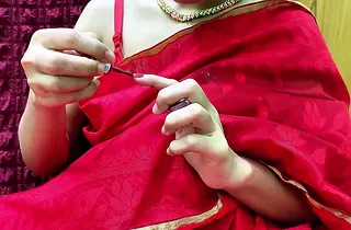 Stepbro's cock pounds Bhabhi's Indian MILF pussy down hot homemade fuck occasion