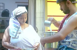 Mampi & Antim's principal time in hot Indian pussy: Desi MILF Milk Fellow Boinks Bhabhiji gets her pest bouncing