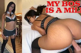 Furry muff & grounds cupcakes ravished at the end of one's tether Aberrant MILF boss's ample sausage in Intention OF Notification