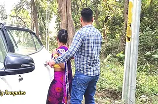 Raveena75 caught her Desi Family Fuck-fest - Step-father caught his stepdaughter-in-law from be passed on village for some grubby joy!