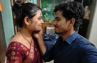 Desi wifey gets her mooch torn up abiding in tough Indian homemade flick