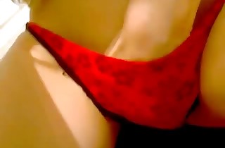 Fetching down in the mouth teenaged exceeding lace-work cam