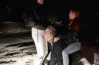 Bratty Girls Roughly Public Dominate An Enslaved Stud Outdoor Night
