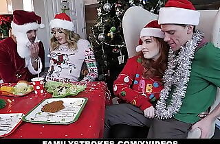 Family Strokes - Holiday Season Gets Merrier When Celebration Ends With Hardcore Orgy