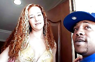 Phat ass white girl Ginger Girl Kitten Claufield talk to First Fat Cock Interracial Sex