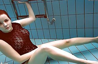 Croatian babe vesta in the pool bare