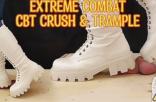 Milky Combat Shoes CBT and Trample - Ballbusting, Cock Crush, Cock Trample, Female dominance